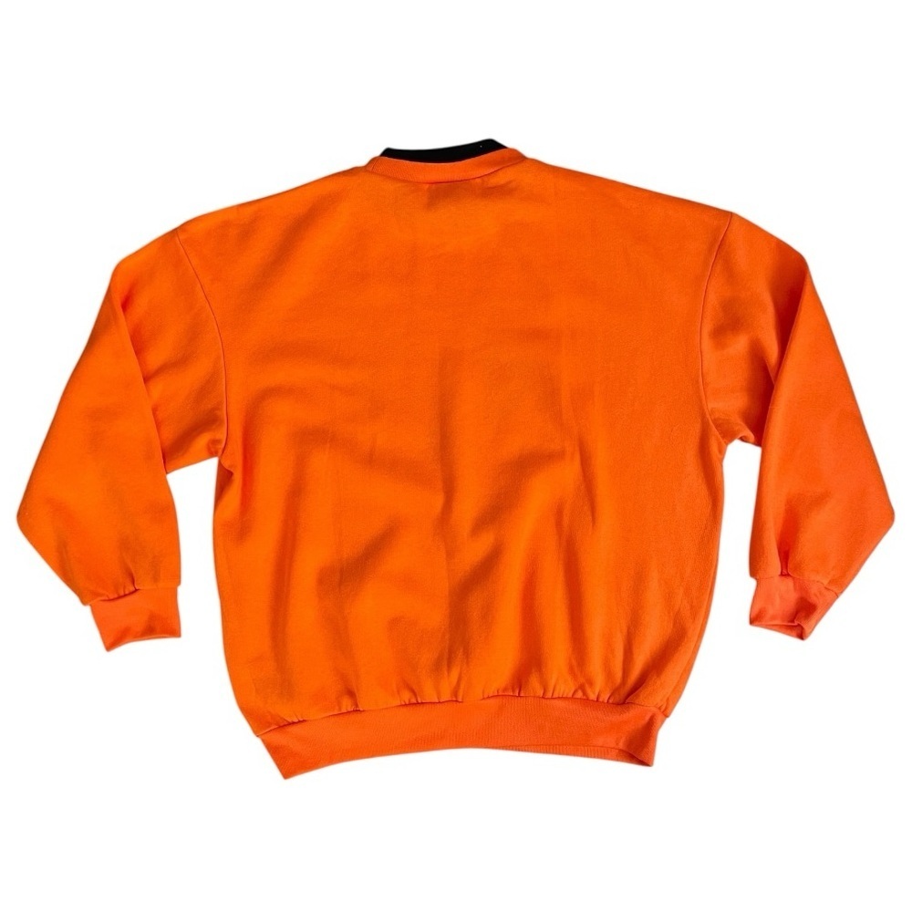 Halloween Trick-Or-Treat vintage Embroidered Grandmacore Sweatshirt Unisex Large - Picture 3 of 5